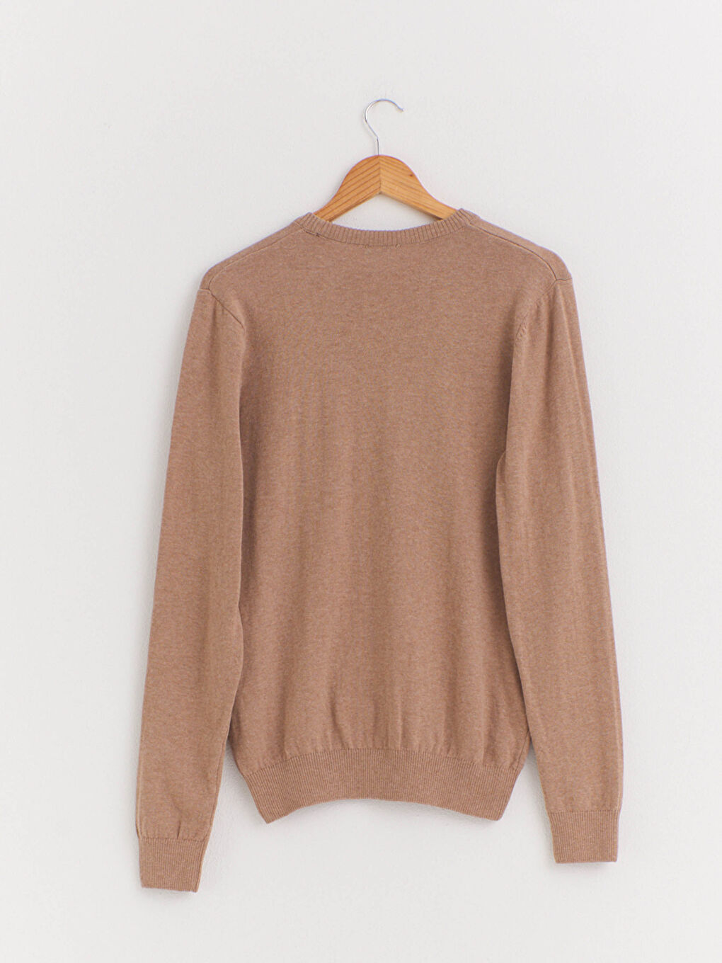 سترة تريكو صوف بياقة دائرية-1