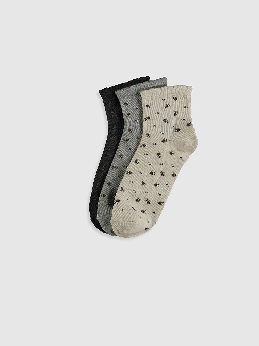 Chaussettes Socquettes Imprimées Lot de 3 Pièces