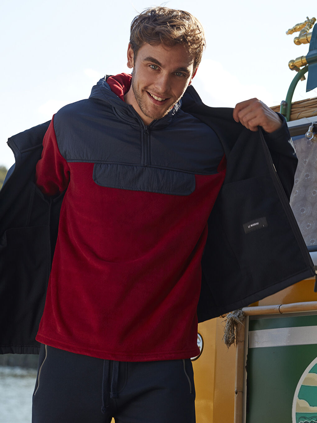 Hooded Fleece Hoodie Father and Son Matching