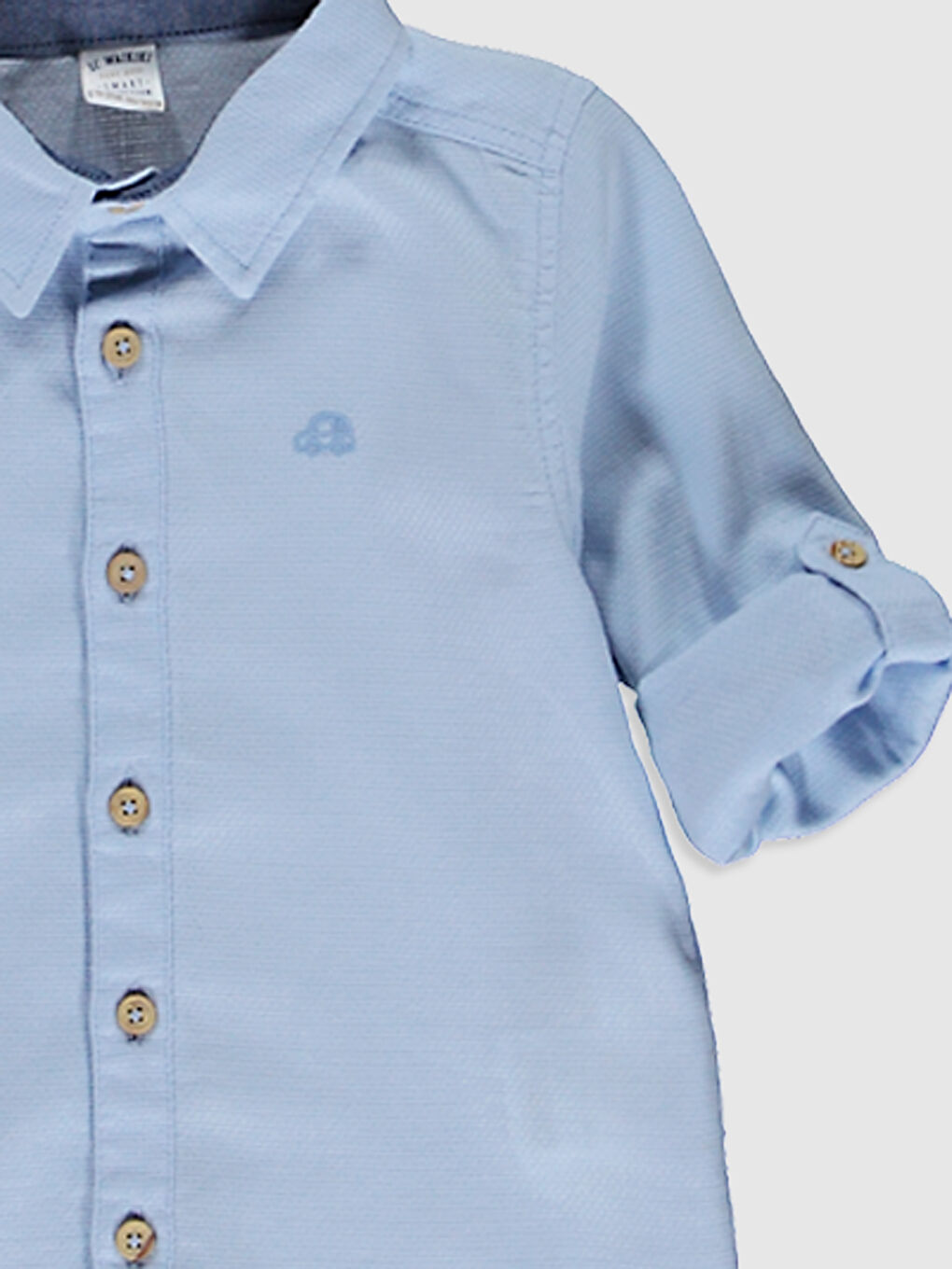 Mavi Erkek Bebek Gömlek ve Papyon-3