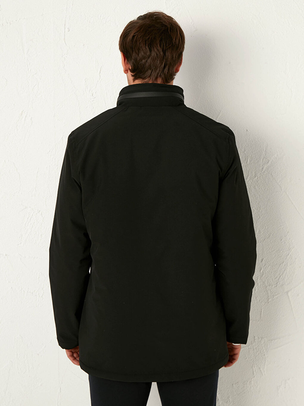 Standardmuster Vertikalkragen Dicke Herren-Windjacke-5