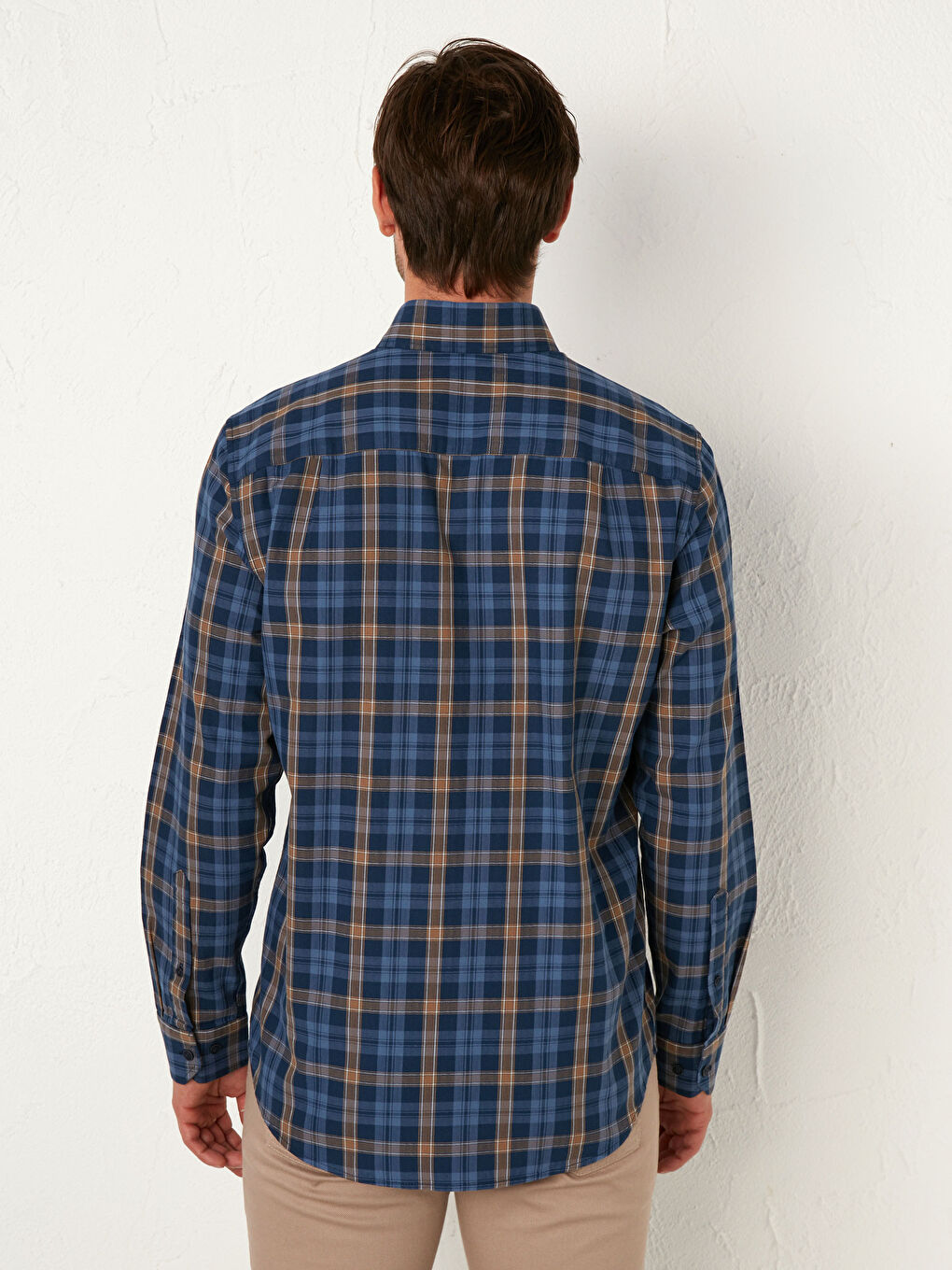 قميص بأكمام طويلة بقصة عادية-3