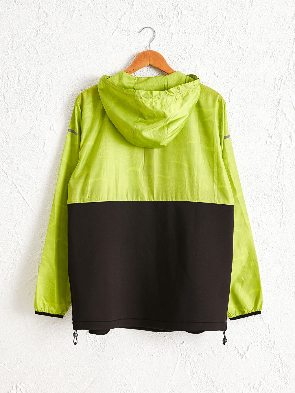 Sweat à capuche sportif en tissu scuba à fermeture éclair-8