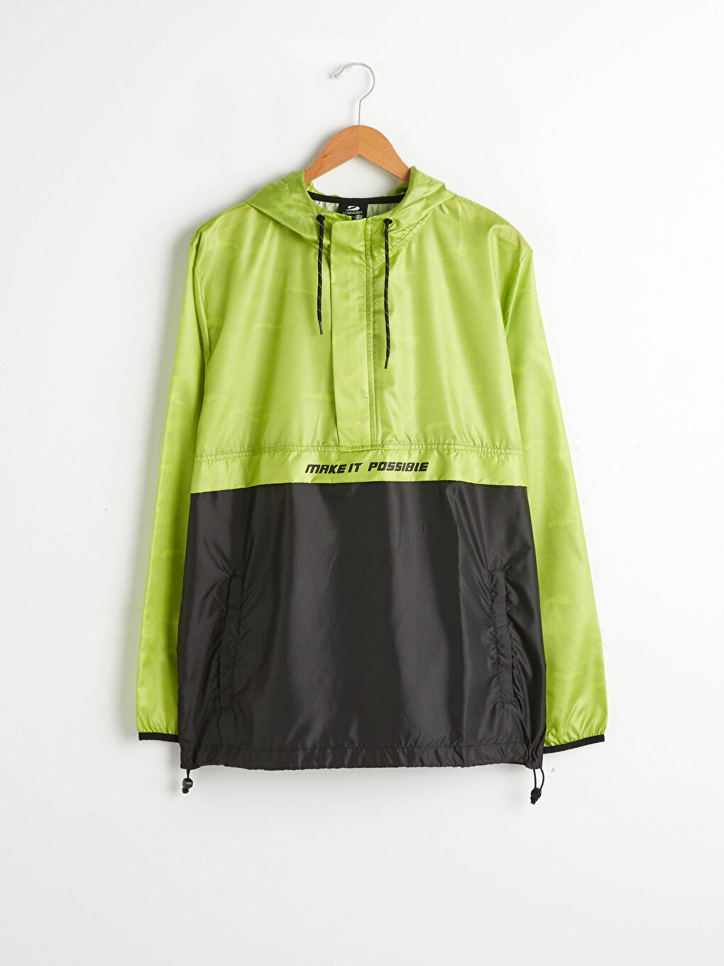 Sweat à capuche sportif en tissu scuba à fermeture éclair-5