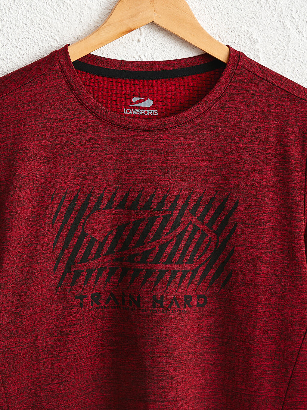 Спортивна футболка з круглим вирізом, з принтом, довгий рукав-2