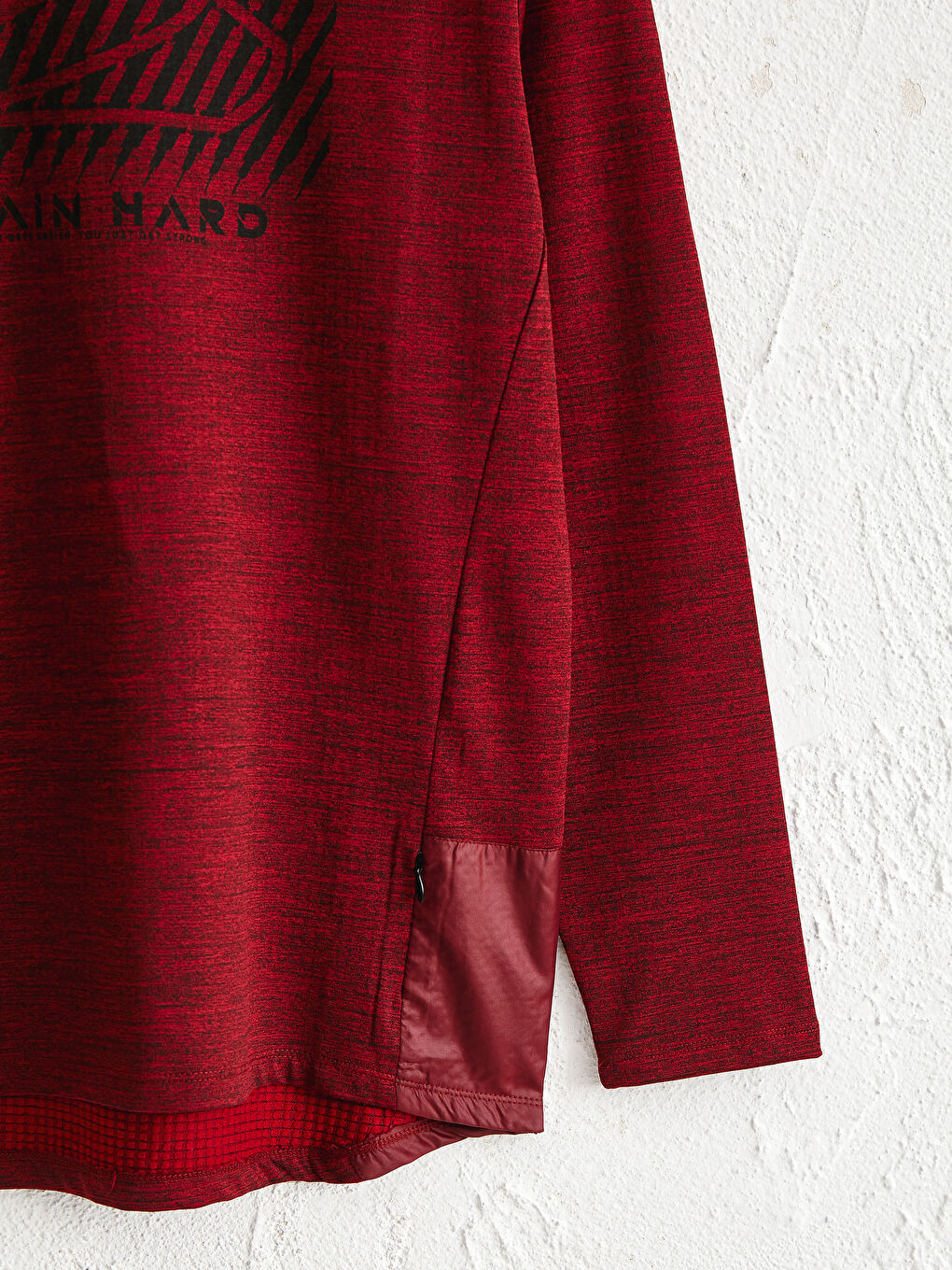 Спортивна футболка з круглим вирізом, з принтом, довгий рукав-3