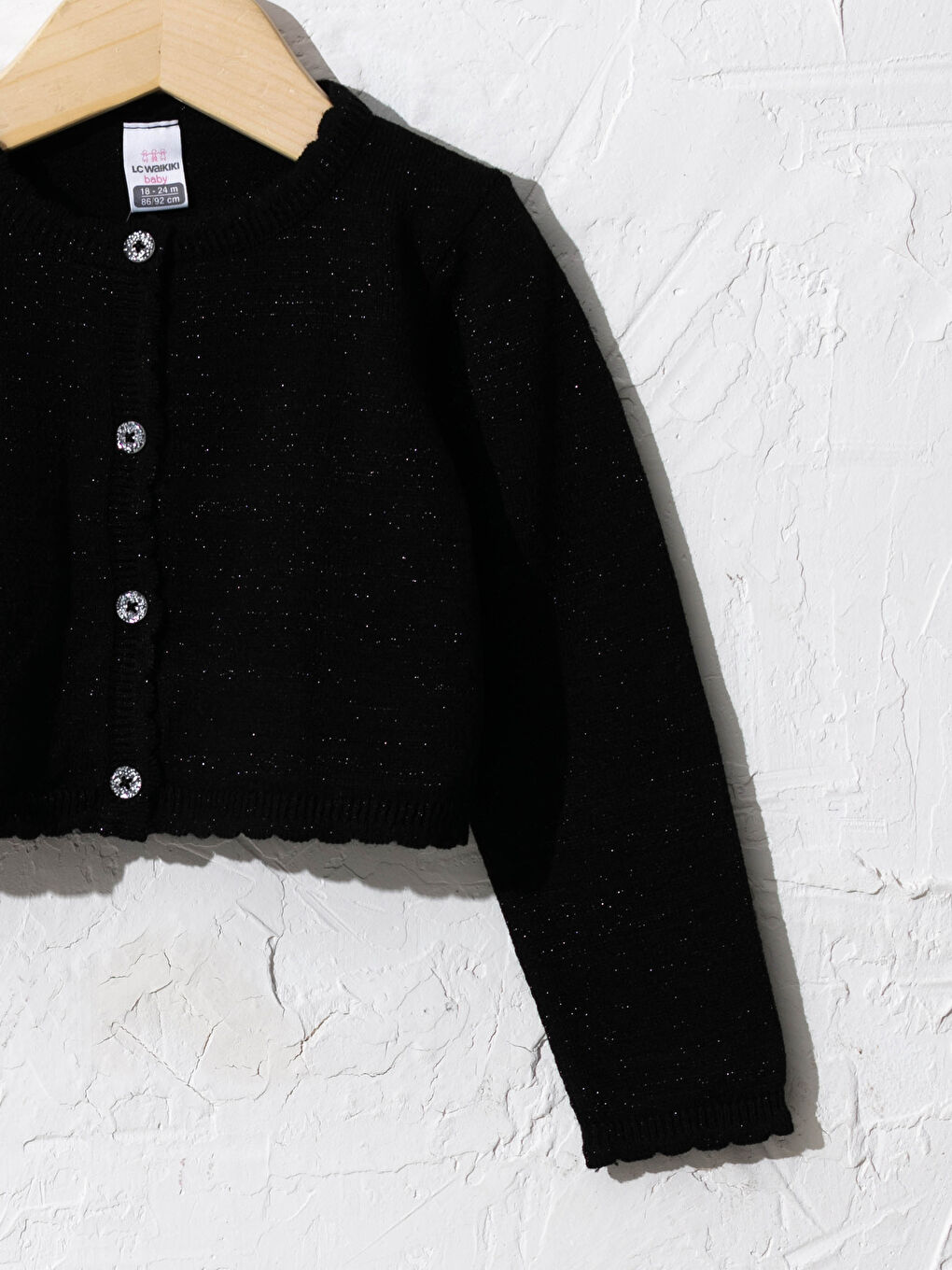 LCW baby Rundhalsausschnitt Langarm Schlicht Baby Mädchen Strick Bolero -0WAB79Z1-CVL
