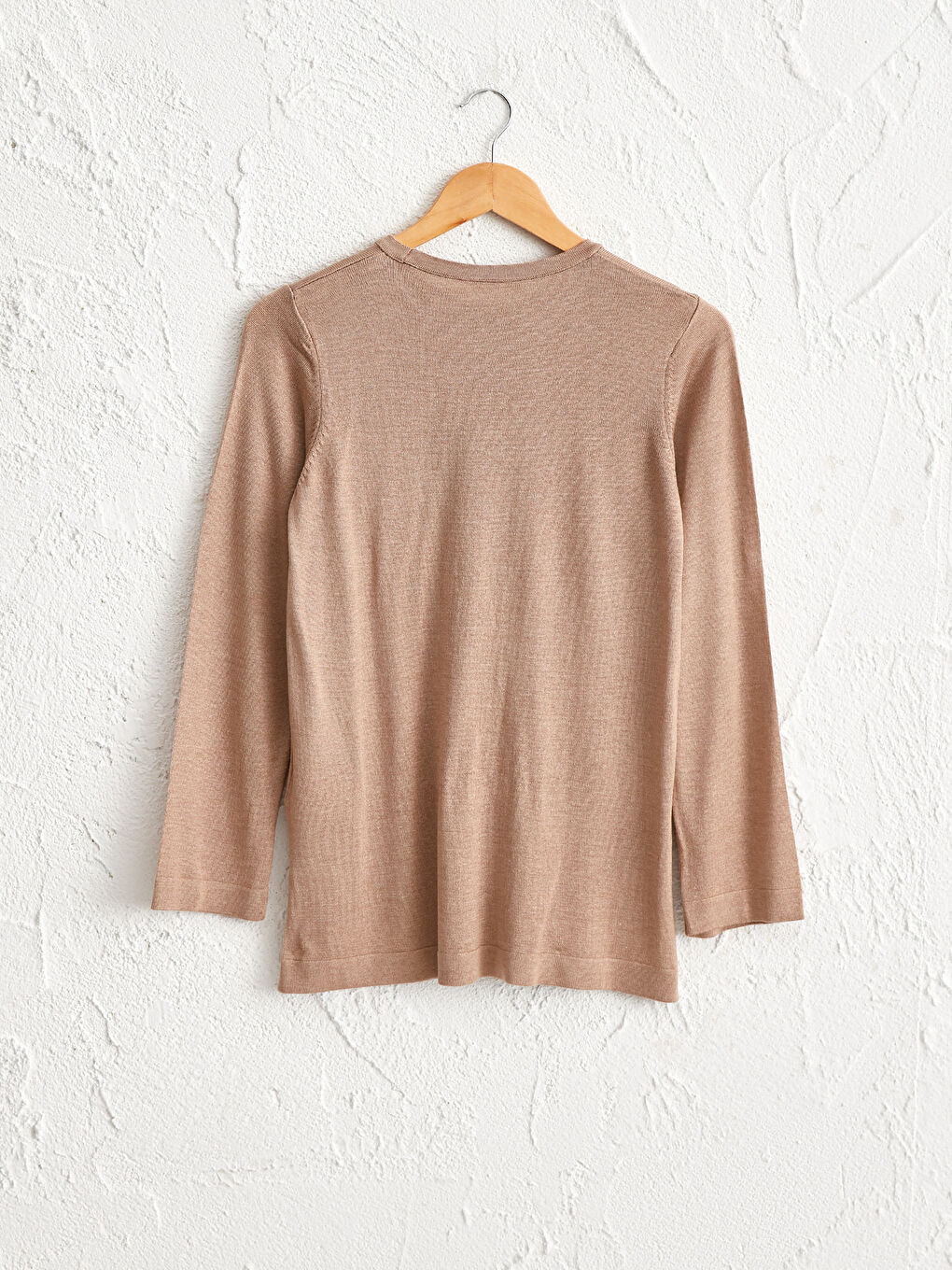 Светр з круглим вирізом горловини, довгими рукавами, блискучий трикотаж для жінок-1