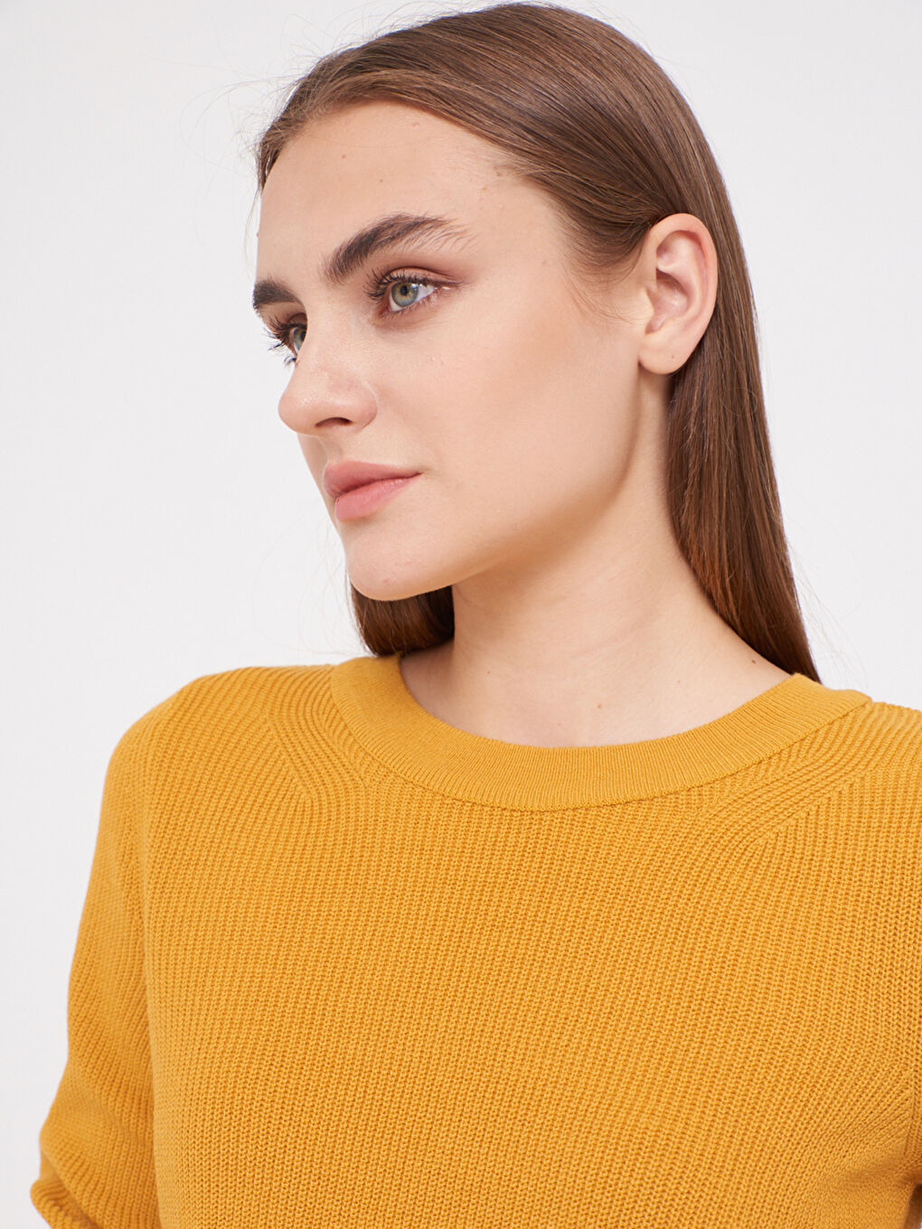 Žena ŽUTA Džemper -2