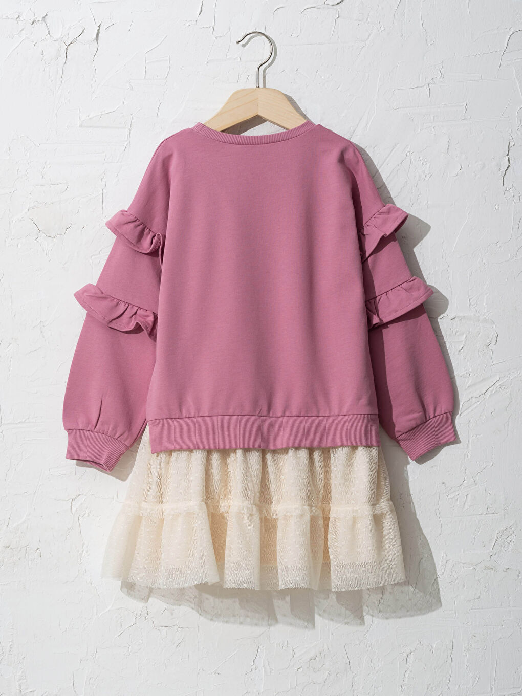 Kız Çocuk Sweatshirt Elbise-1