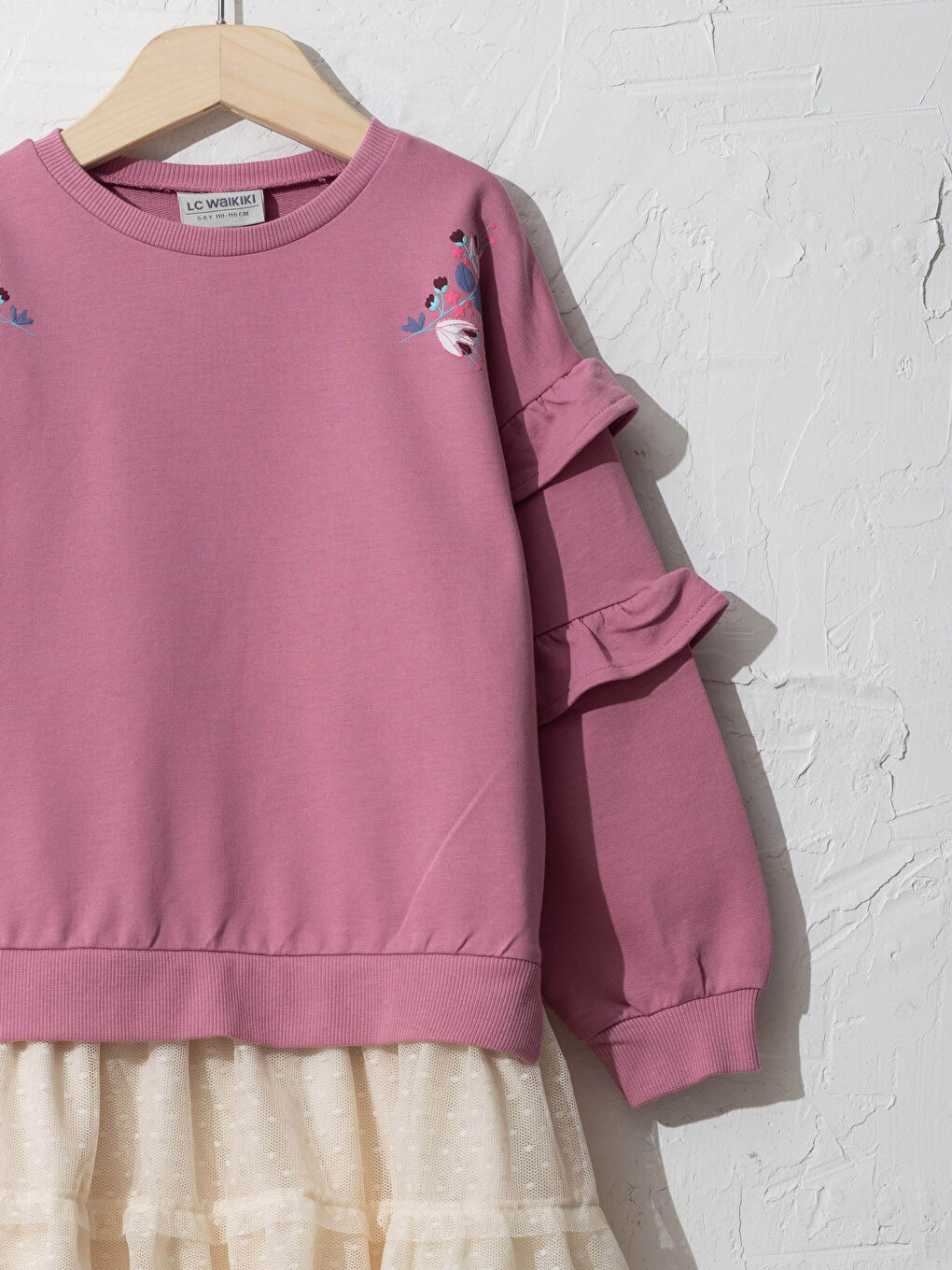 Kız Çocuk Sweatshirt Elbise-2