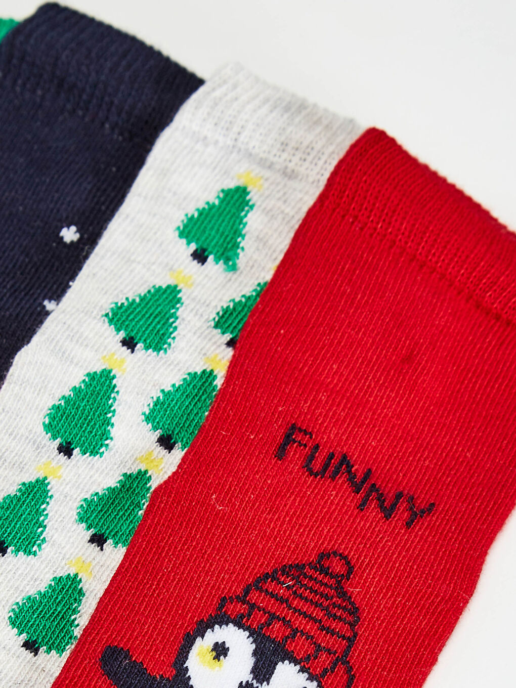 Kırmızı Erkek Bebek Soket Çorap 4'lü-3