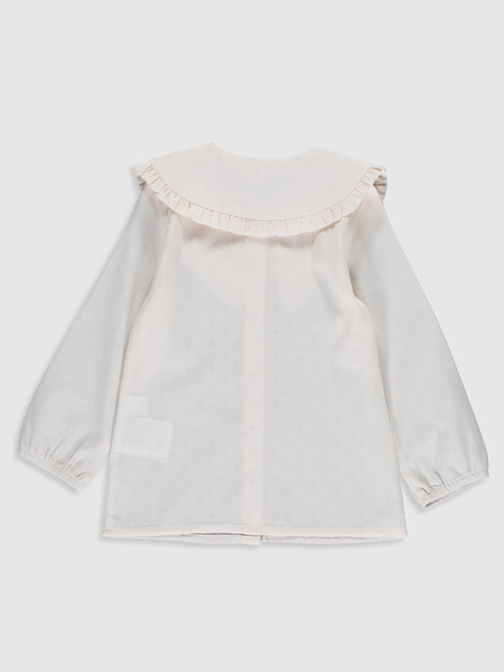 قميص للبنات الرضع بأكمام طويلة ورقبة دائرية-1