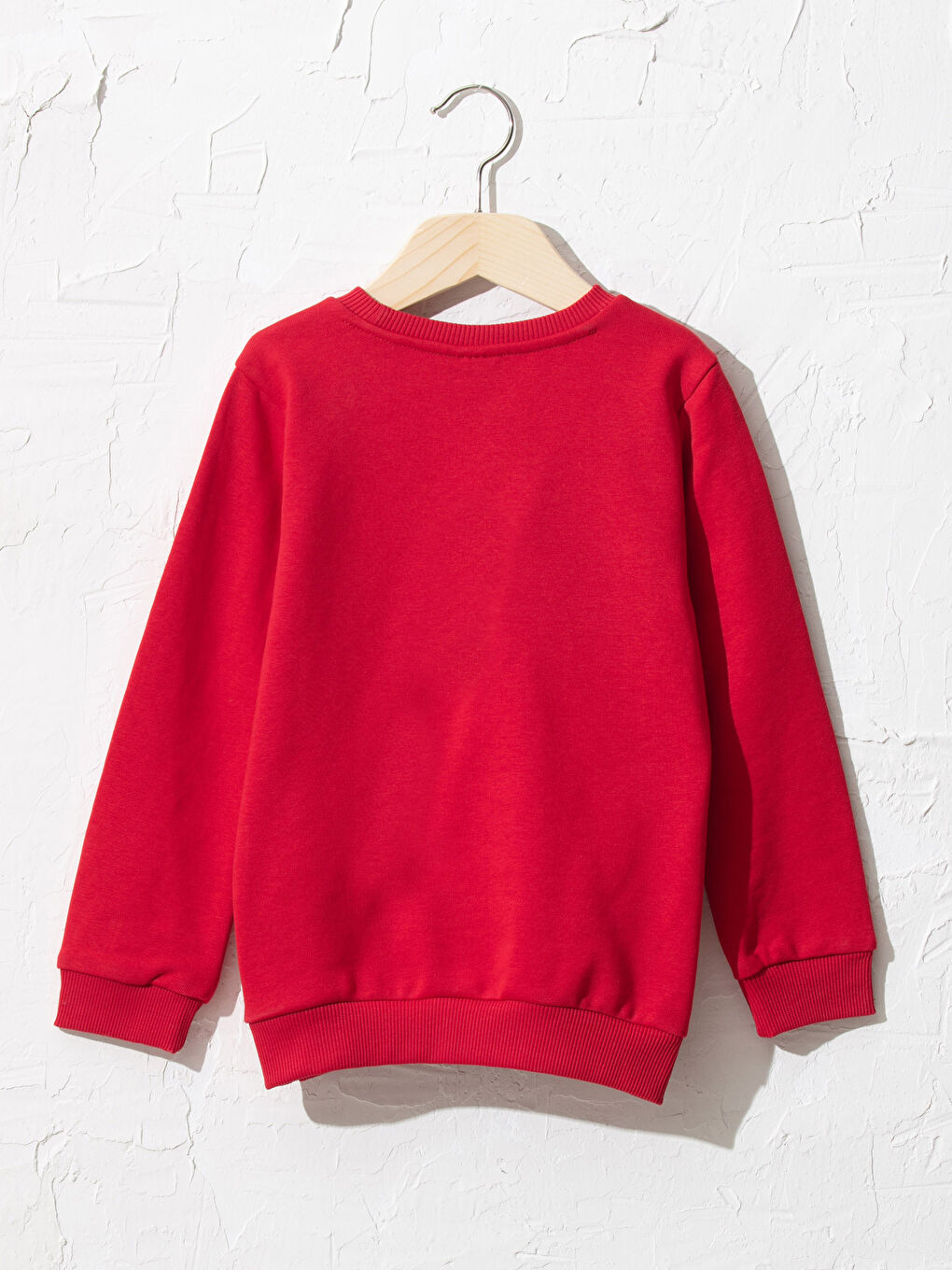 Kırmızı Yılbaşı Temalı Erkek Çocuk Baskılı Sweatshirt Baba Oğul Kombini-1