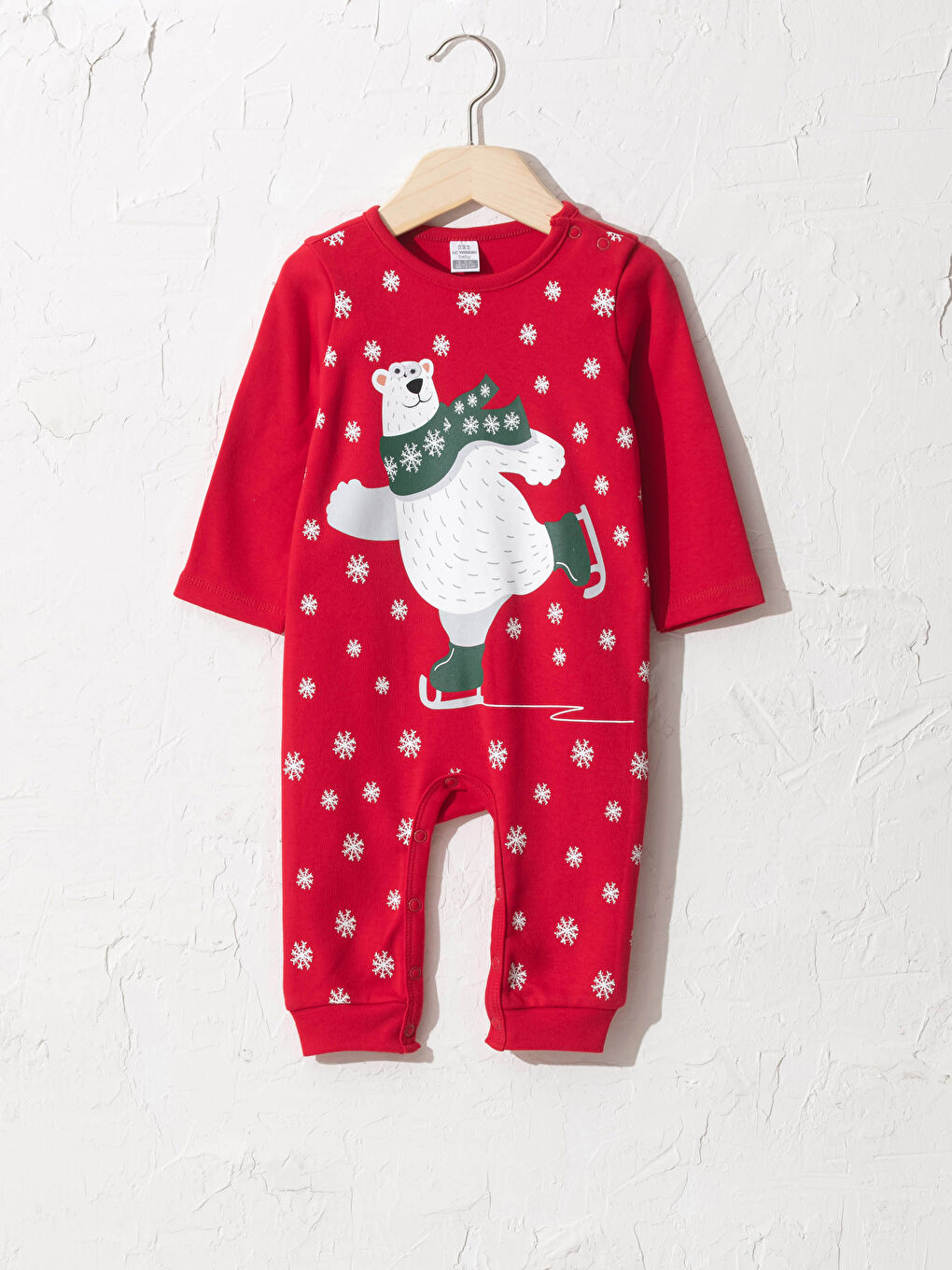 Erkek Bebek Yılbaşı Temalı Tulum Baba Oğul Kombini