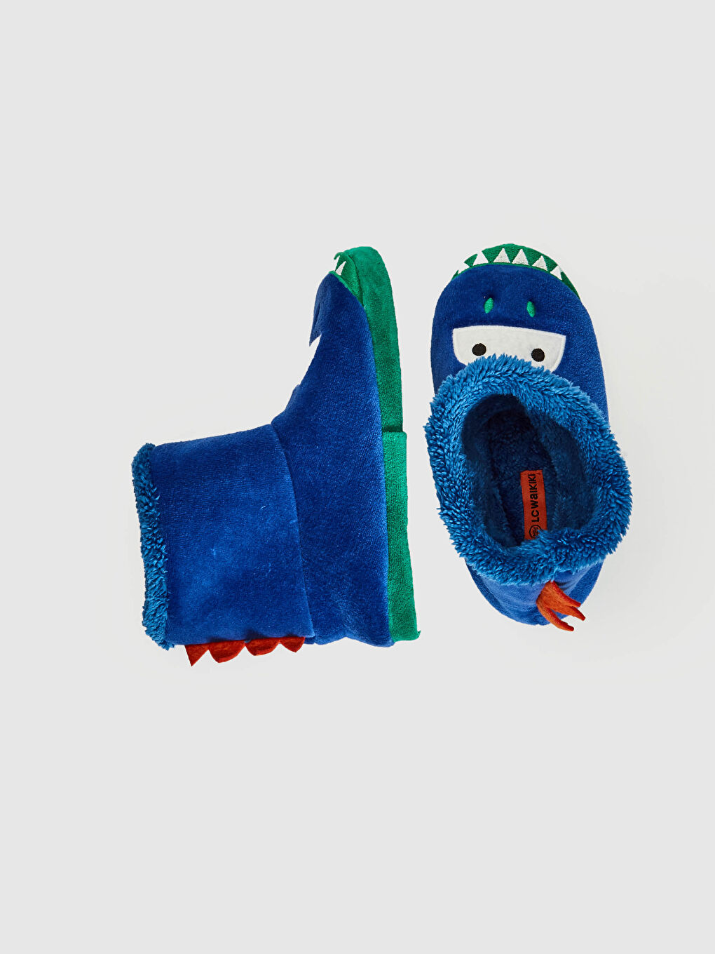 Ұл баланың плюшпен қапталған үй етігі-2