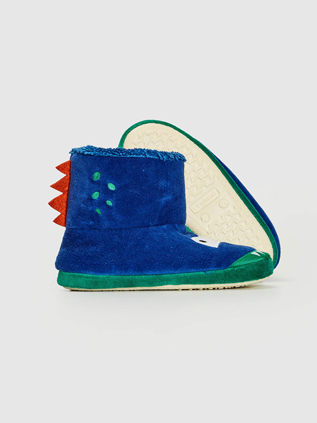 Ұл баланың плюшпен қапталған үй етігі-3