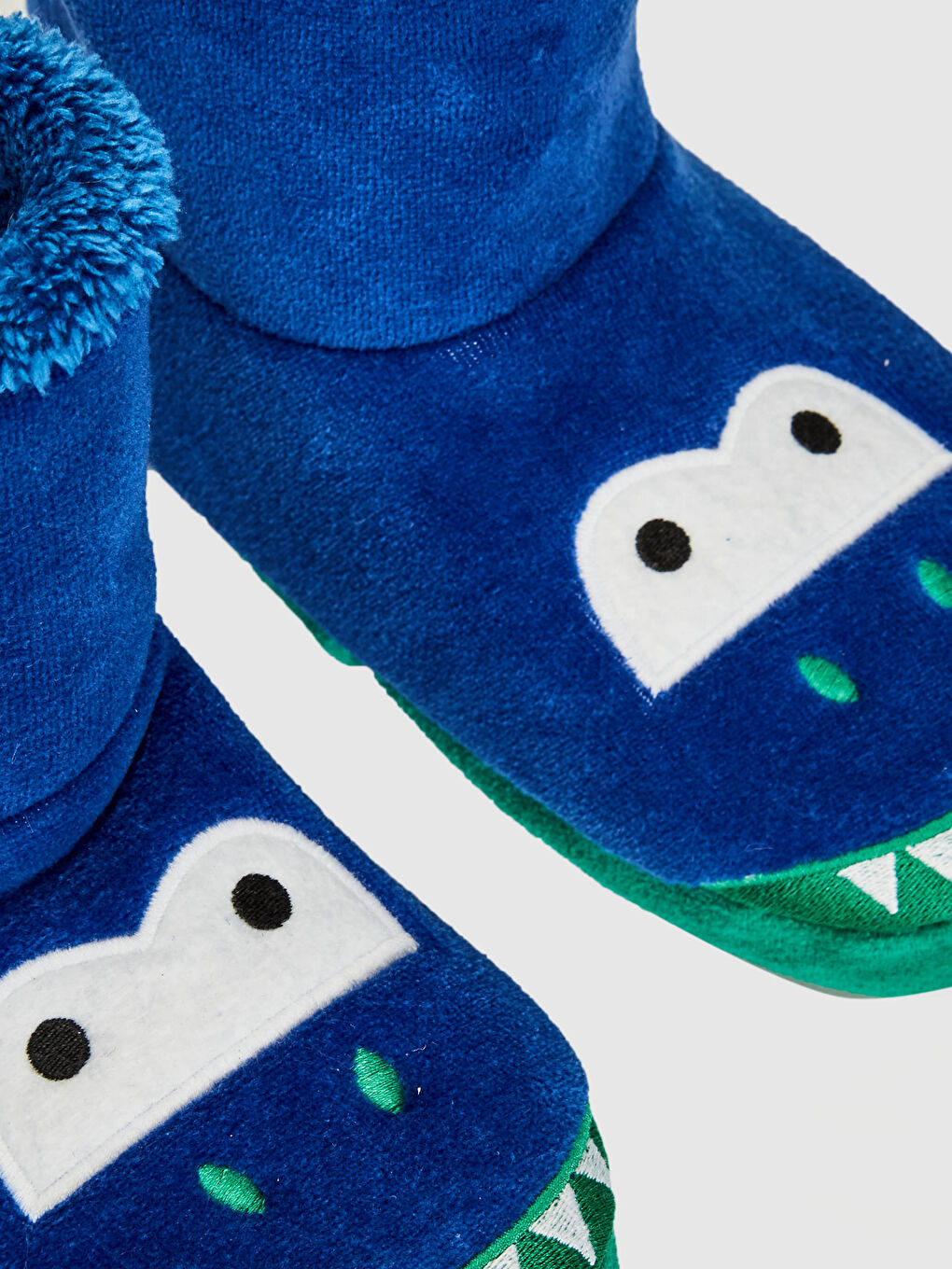 Ұл баланың плюшпен қапталған үй етігі-5