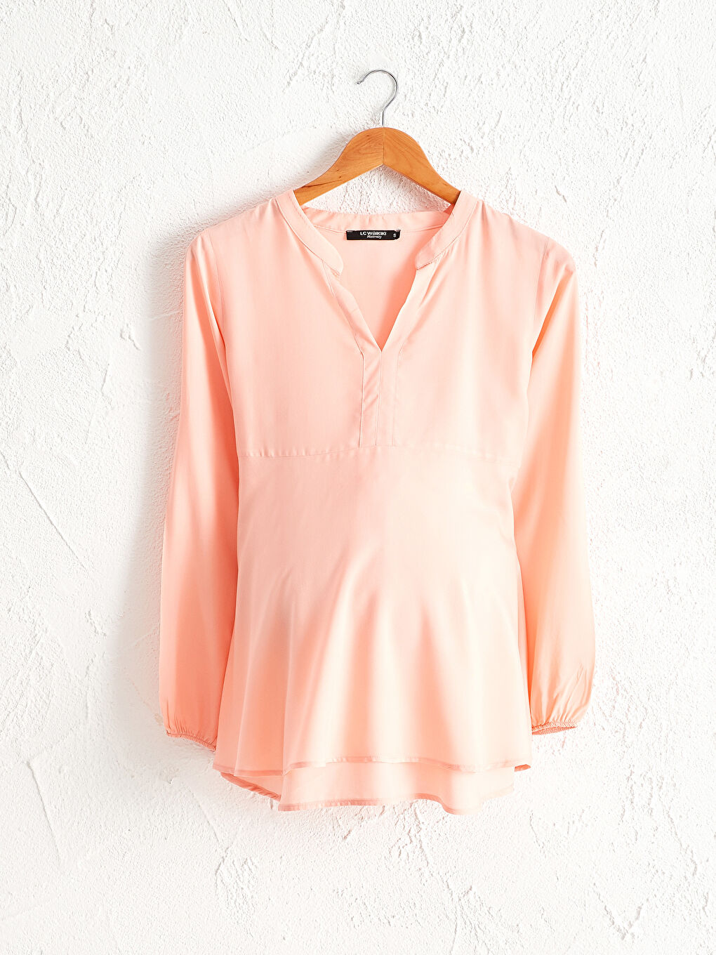 Neck Detailed Viscose Maternity Blouse