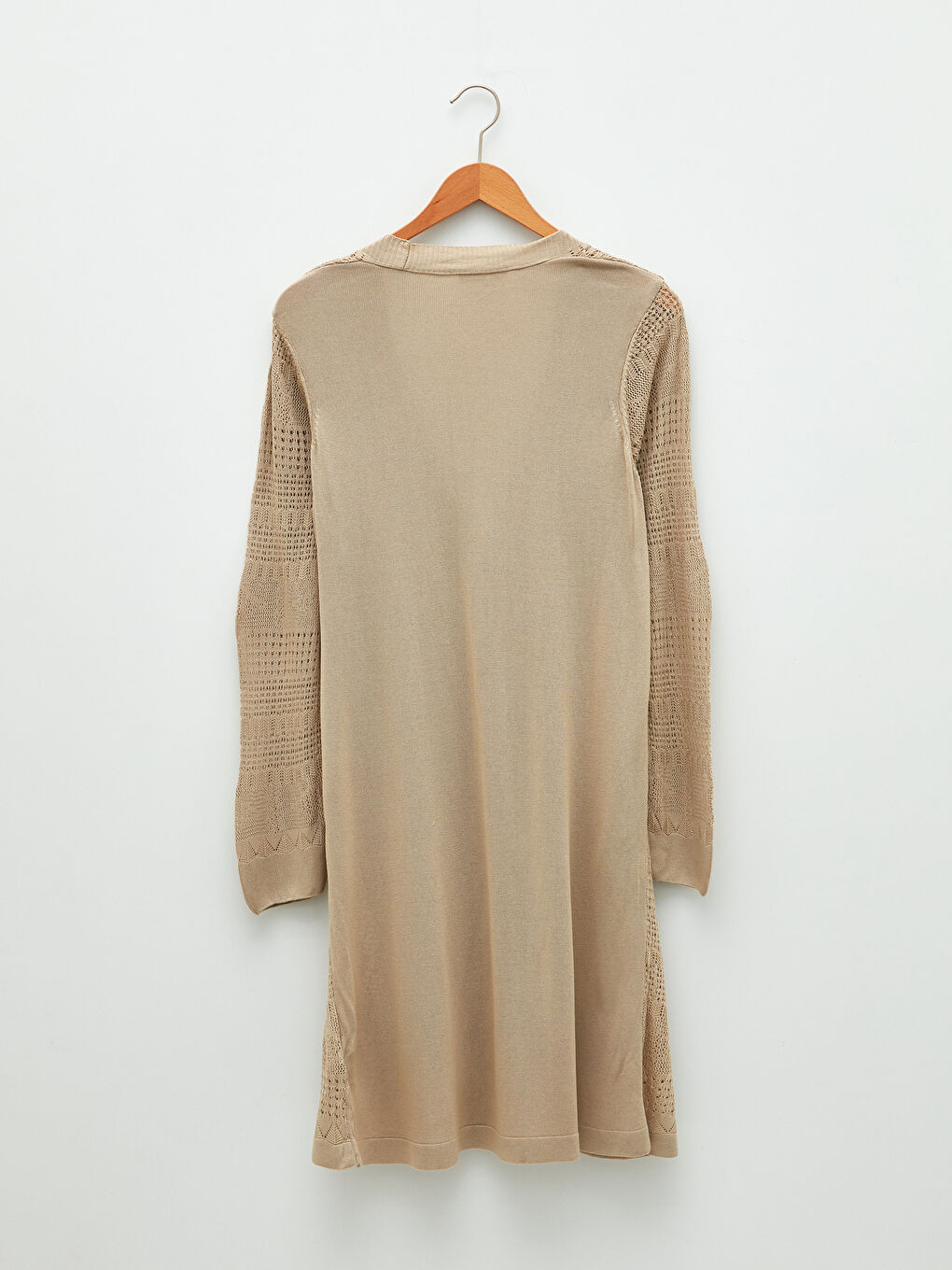 V-Neck Self Patterned Long Sleeve Women's Knitwear Cardigan-12