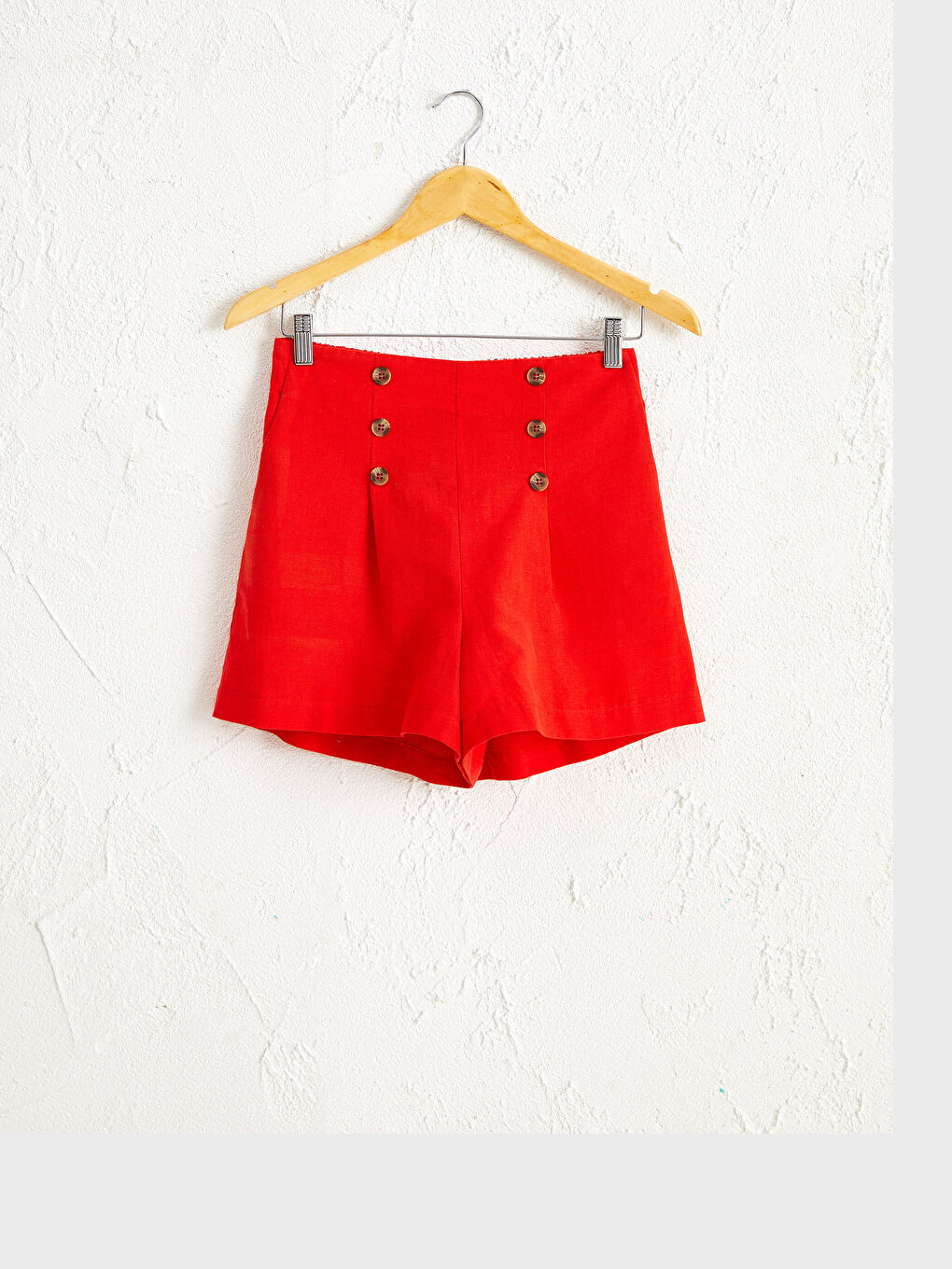 Shorts Droits en Lin pour Femmes