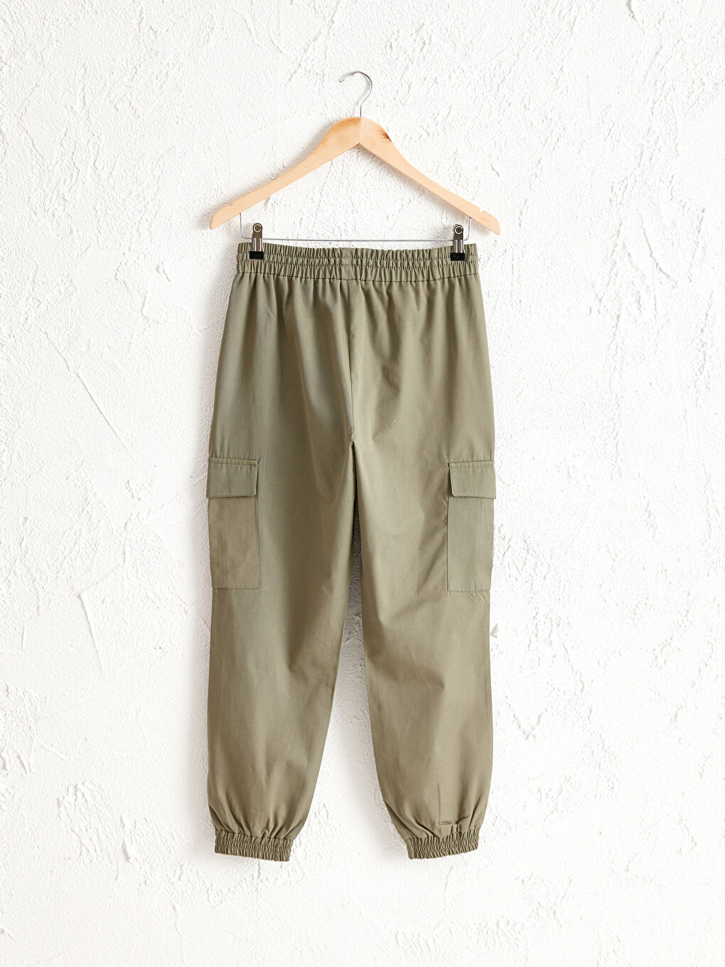 Elastic Waist Cargo Pants-1