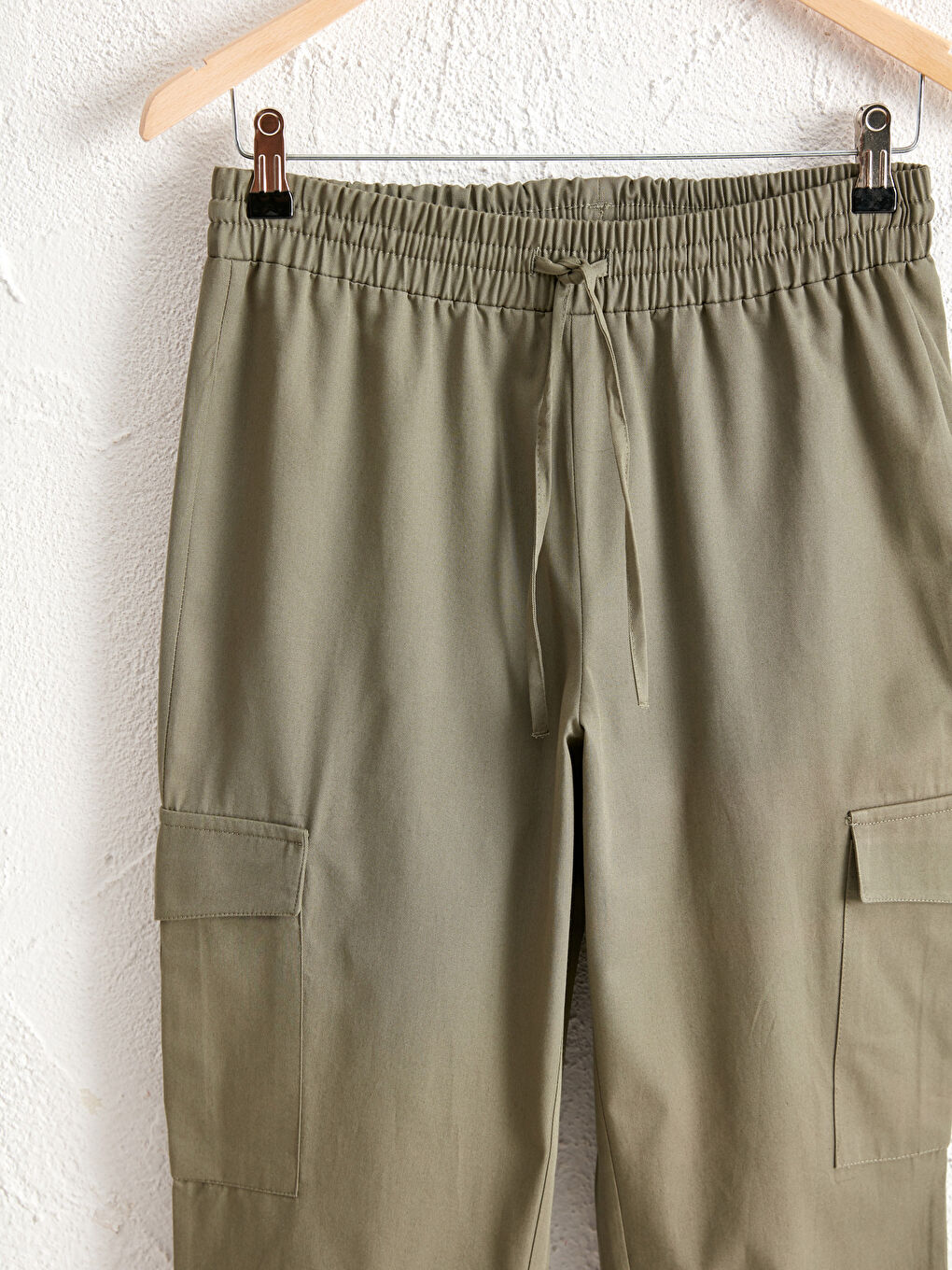 Elastic Waist Cargo Pants-2