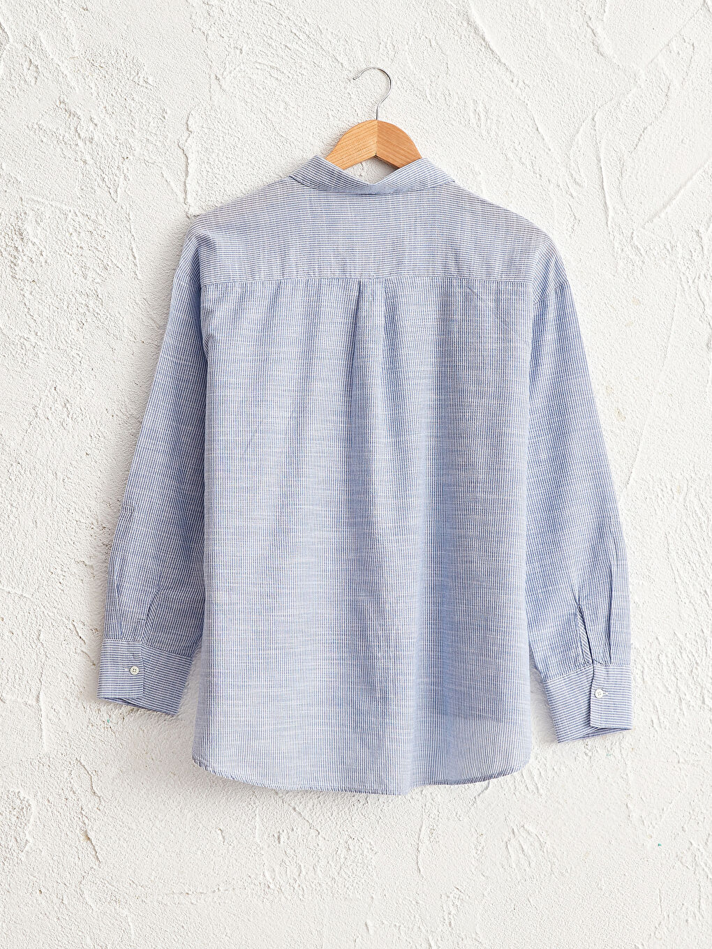 Полосатая рубашка из поплина-1