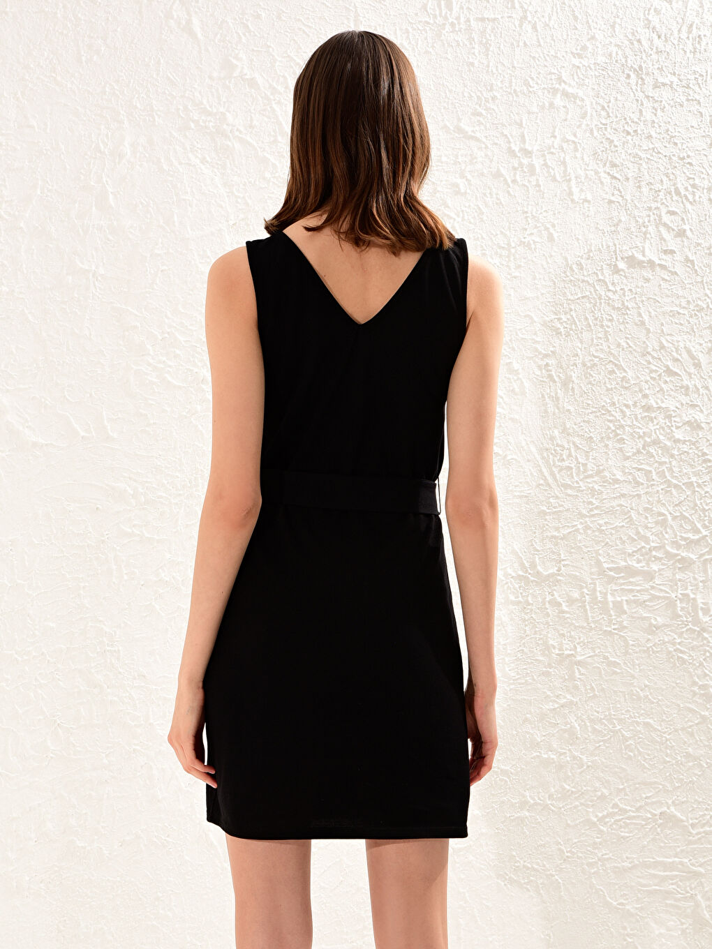 Сукня з короткими рукавами з піке для жінок-3