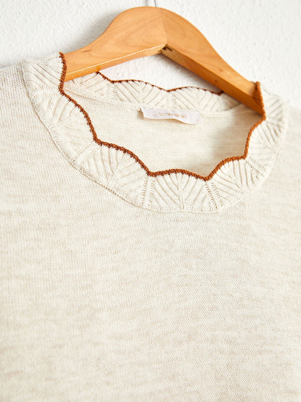 Stripe Detailed Lightweight Tricot Jumper-6