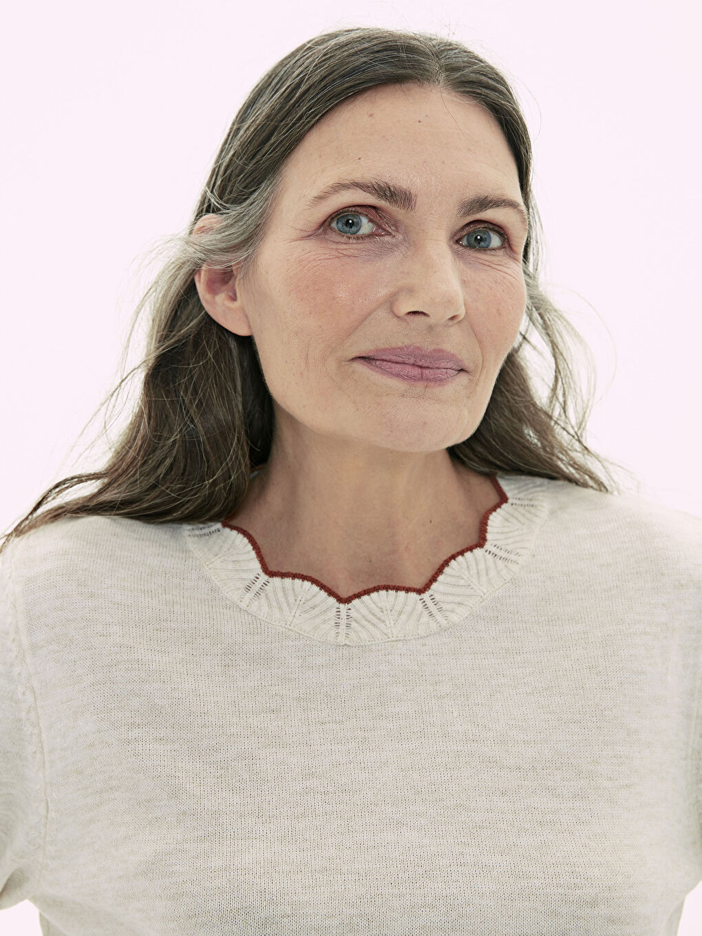 Stripe Detailed Lightweight Tricot Jumper-1