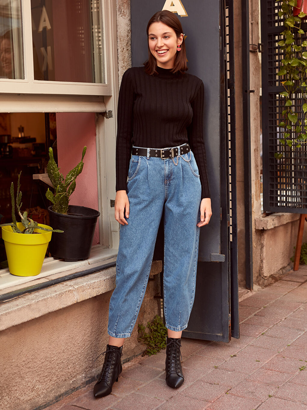 LCW Jeans Slouchy Kadın Jean Pantolon -0WAK99Z8-507