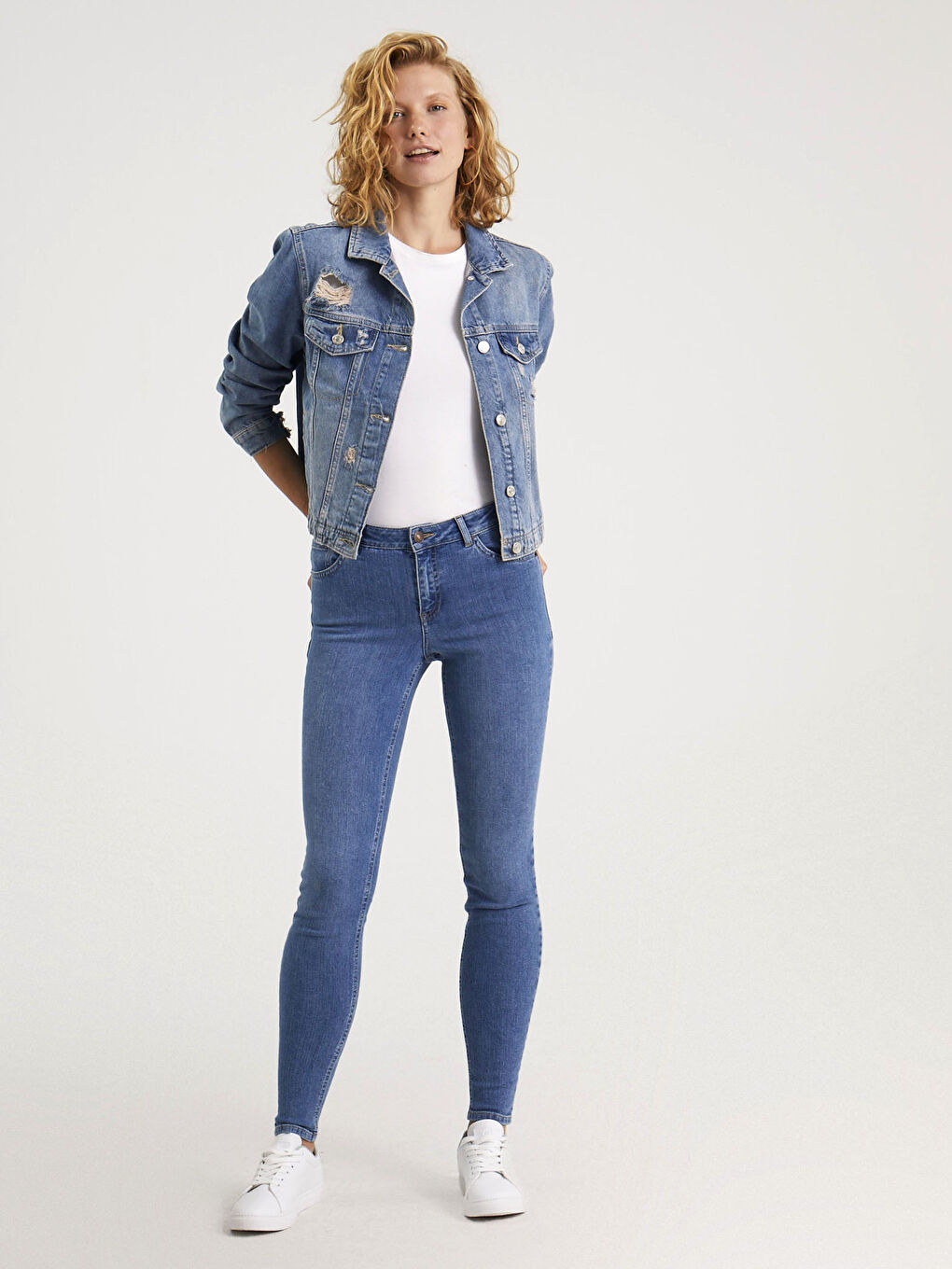 Ankle Length Mercury Skinny Fit Push Up Jean Trousers-1