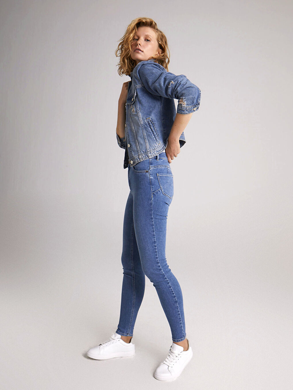 Ankle Length Mercury Skinny Fit Push Up Jean Trousers