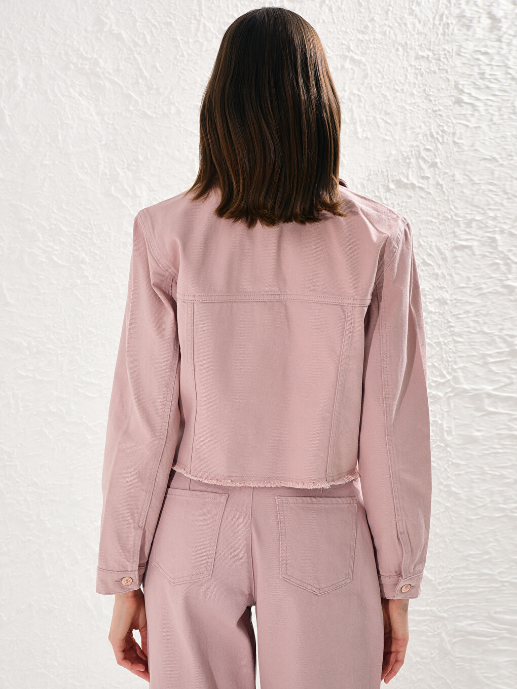 Veste en Jean à Manches Longues pour Femmes Coupe Standard-3