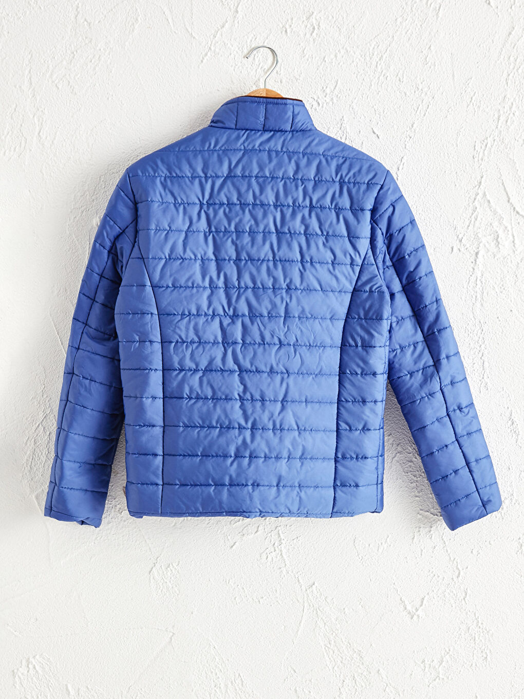 İndigo Dik Yaka Şişme Mont-8