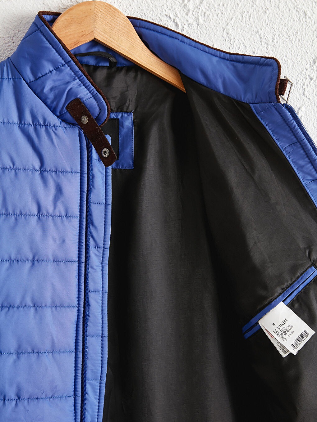 İndigo Dik Yaka Şişme Mont-9