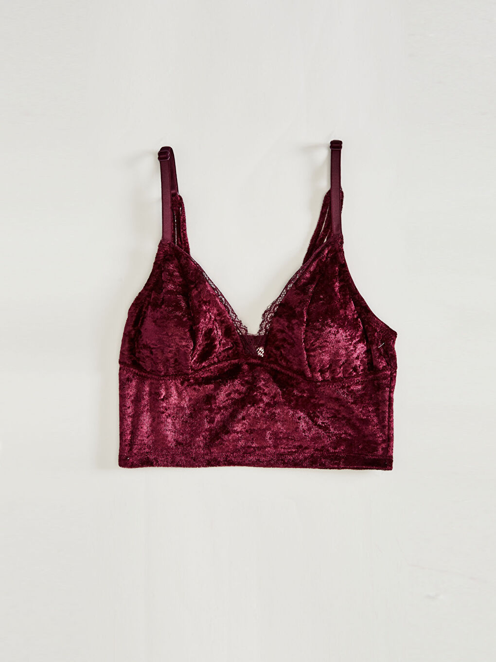 LCW DREAM Lace Detailed Velvet Bralet -0WAN78Z8-JL1