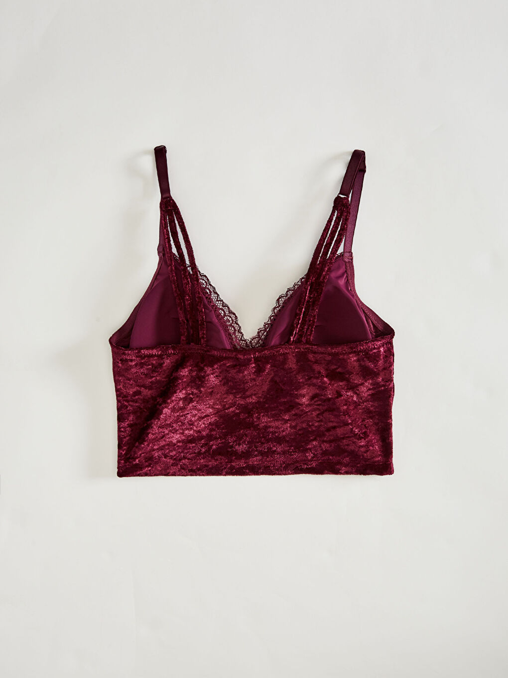 LCW DREAM Lace Detailed Velvet Bralet -0WAN78Z8-JL1