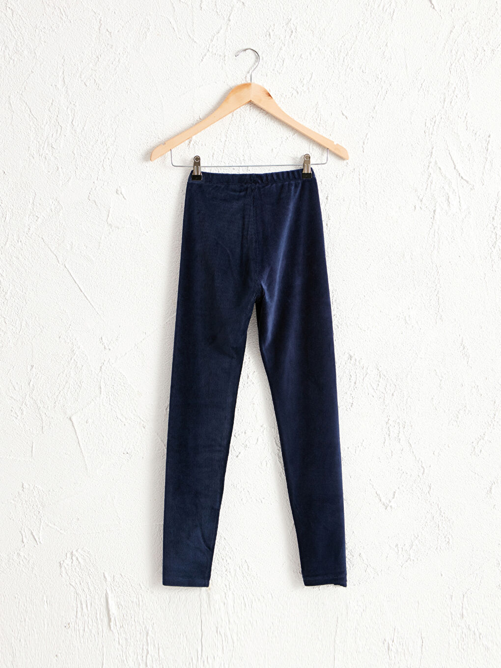 Elastic Waist Velvet Women's Leggings-1