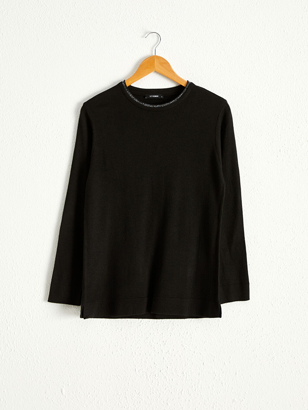 LCW Grace Crew Neck Long Sleeve Women Slim Knitwear Sweater -0WAN88Z8-CVL