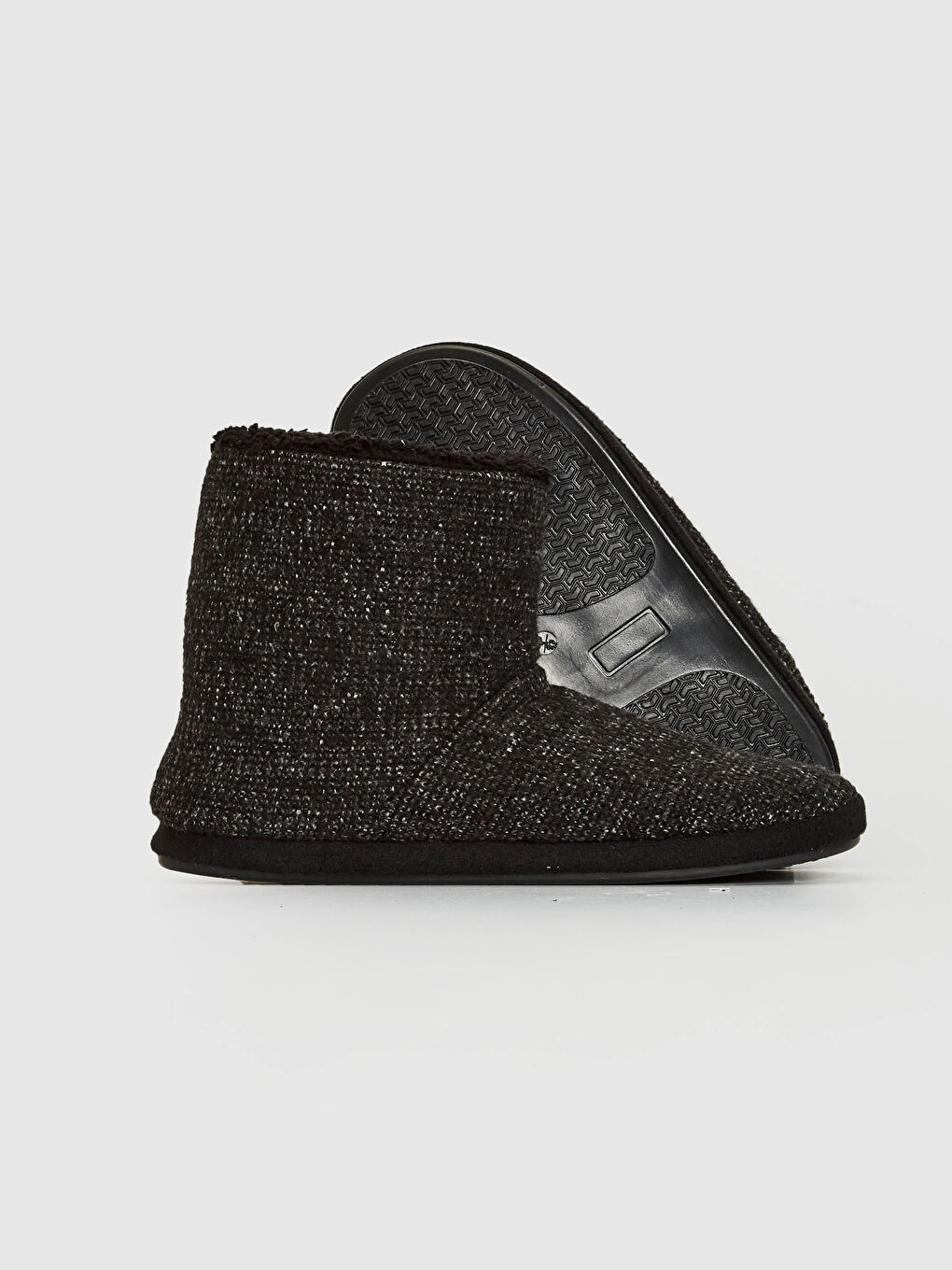 Antrasit Erkek Triko Ev Botu-2