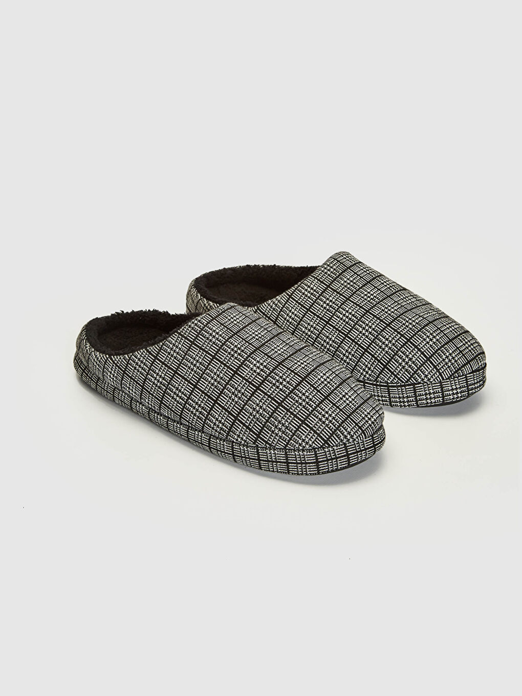 Gri Erkek Çizgili Ev Terliği