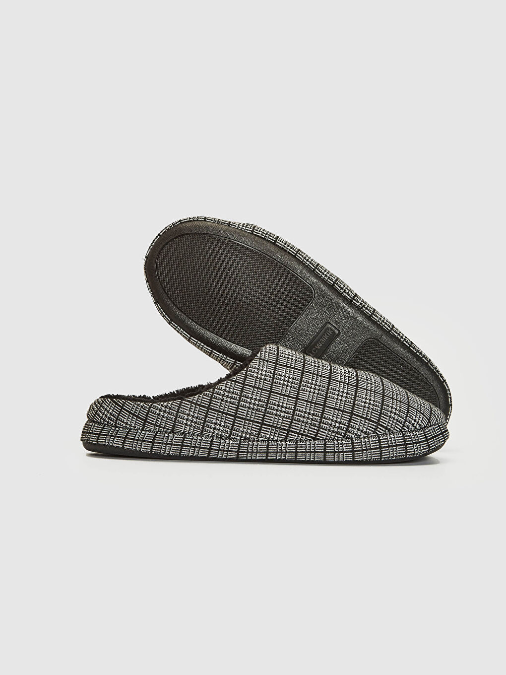 Gri Erkek Çizgili Ev Terliği-3