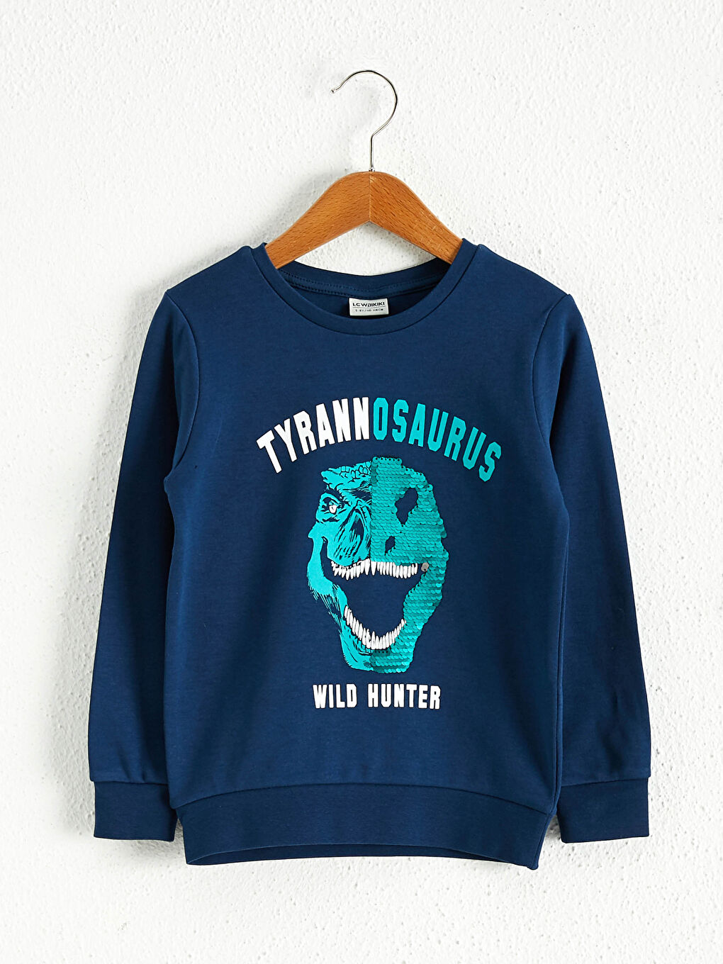 Хлопковая футболка с двусторонними пайетками для мальчиков