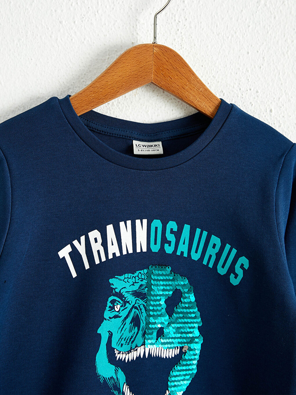 Хлопковая футболка с двусторонними пайетками для мальчиков-3