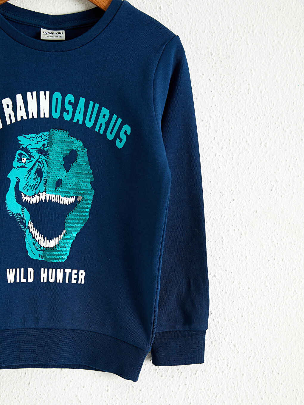 Хлопковая футболка с двусторонними пайетками для мальчиков-4