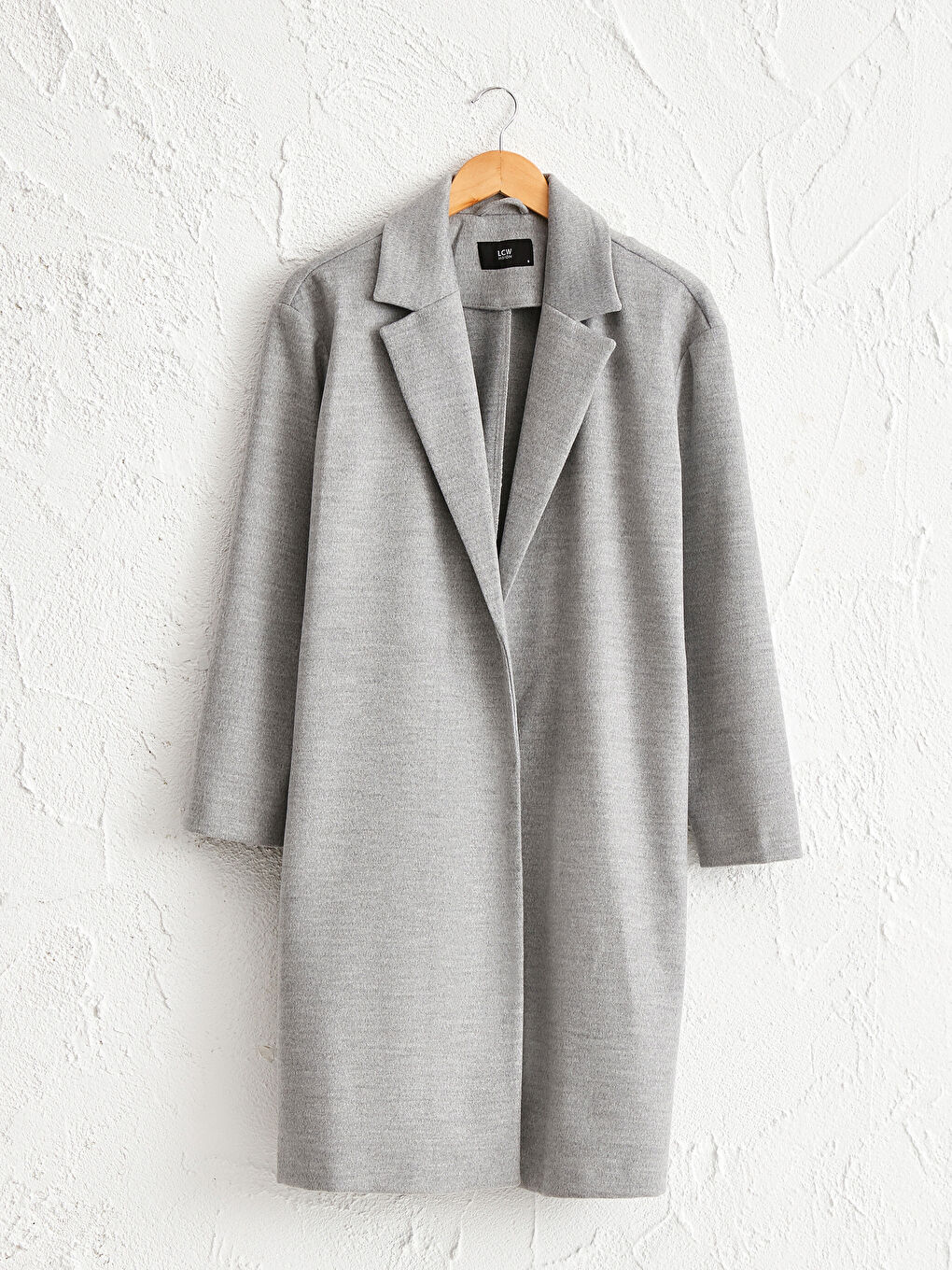 Палто с яка за жени от кашет-2