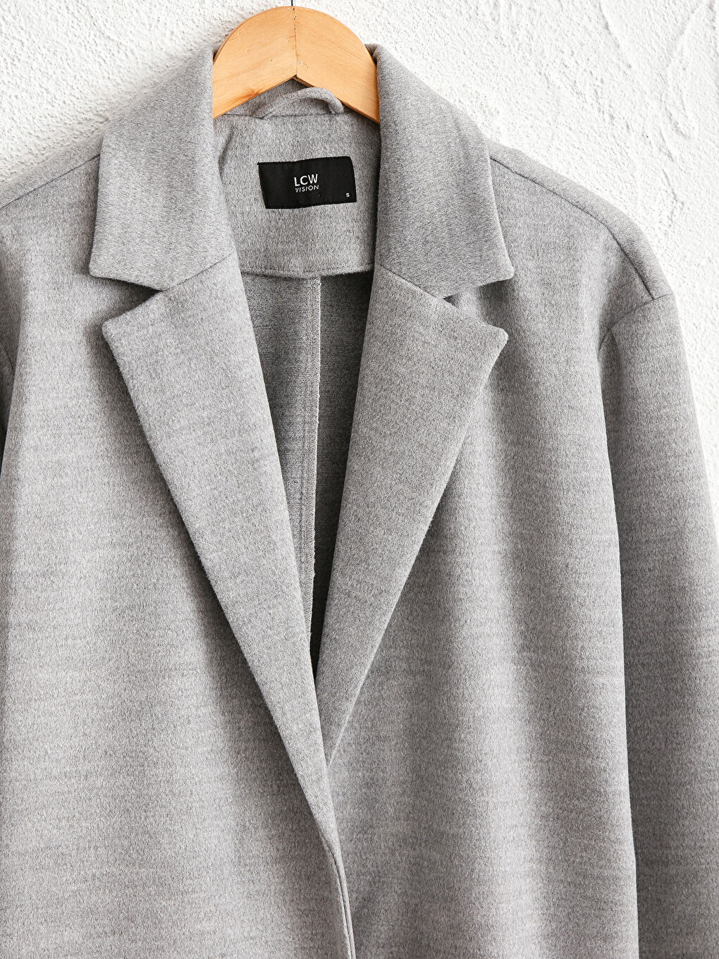 Палто с яка за жени от кашет-1