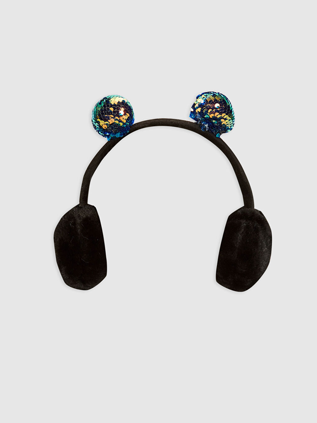 Siyah Kız Çocuk Peluş Kulaklık